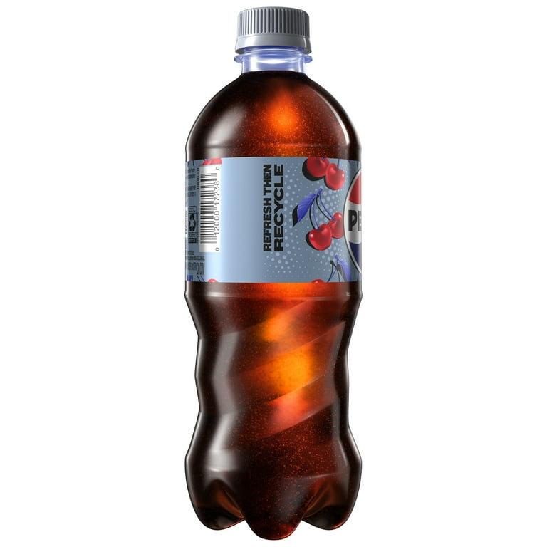 Diet Pepsi Cola Wild Cherry Soda Pop, 20 fl oz Bottle - Walmart.com