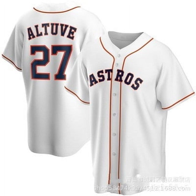 Men's Baseball Jersey ALTUVE 27 # BREGMAN 2# Adult Copy Player Name Sports Jersey#