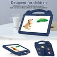 thumbnail image 3 of Dteck for Onn 10.1 Tablet Case (2024) Model#100135925, Child-Proof Handle Grip Holder EVA Shockproof Kids Case Cover with Kickstand for Walmart Onn Tablet Case 10.1 inch (Gen 4),Navy Blue, 3 of 7