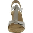 thumbnail image 3 of Rockport Womens Blanca Faux Leather Ankle Strap T-Strap Sandals, 3 of 3
