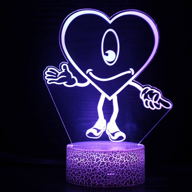 Lámpara de mesa Michael Jackson 3D Music Singer con luz LED