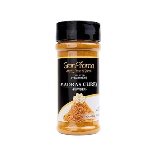 GranAroma Madras Curry, Bold & Spicy Flavor Profile, Seasoning for Curries, Stir-Fries, and Rice Dishes 4 Ounce