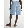 thumbnail image 3 of Scoop Women’s and Women’s Plus Denim Bermuda Shorts, Sizes 0-28 Plus, 3 of 5