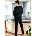 thumbnail image 3 of Pijama De Hombre Afelpada Pantalón Sudadera Tela Polar Suave, 3 of 5