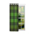thumbnail image 2 of MKHERT Green Buffalo Check Lumberjack Plaid Pattern Window Curtain Living Room,Bedroom Window Drapes 52x84 inch, 2 of 3