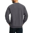 thumbnail image 3 of Fshiont Men's Sherpa Lined Sweatshirts Warm Soft Crewneck Sweatshirts Heavyweight Winter Pullover Kangaroo with Pouch Pocket Gray 2XL, 3 of 4