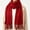 Red(ladies Scarves), variant on LUVDA Knit Scarf Wrap for Women Solid Long Fringe Warm Casual Fall Winter