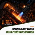 thumbnail image 5 of Propane Torch Weed Burner with 10FT Hose & Regulator, 500,000 BTU Heavy Duty Weed Burner with Flint Striker, Ideal for Snow Melting, Roofing, Roads & DIY Projects, 5 of 7
