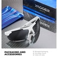 thumbnail image 2 of Xagger Polarized Lightweight UV400 Wrap Around Sport Sunglasses for Men Women Baseball Softball Running Glasses, 2 of 6