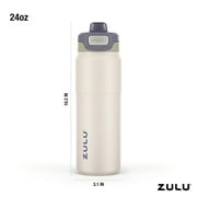 ZULU Powerfill 24oz Stainless Steel Water Bottle