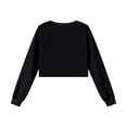 thumbnail image 6 of OGLCCG Cropped Sweatshirts for Girls Oversized Crewneck Long Sleeve Pullover Tops Fall Winter Classic Lightweight Cotton Shirts 3-15 Years, 6 of 6