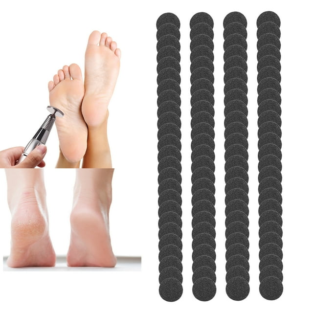 100pcs Replacement Sandpaper Pads, ANGGREK Replaceable Sandpaper Disks Pads For Electric Foot File