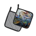 thumbnail image 2 of Carolines Treasures JMK1253PTHD Belly Crab Pair of Pot Holders , 7.5HX7.5W, multicolor, 2 of 3