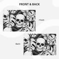 thumbnail image 4 of Rocae Skull and palm leaves Printed Heat Resistant Place Mats,Classic Hemstitch Cloth Fabric Placemats Imitation Linen Place Mat Table Mats 18x12 inch, 4 of 9