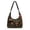 Black Gold Tree, variant on Bulopur Christmas Santa Snowman Quilted Hobo Bag for Women Crossbody Shoulder Purse with Matching Charm, Large Capacity, Quilted Polyester, Christmas Dinner, Work, Gift for Nurse