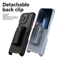 thumbnail image 2 of Explore Max Series Premium Holster Combo Case With Secure Clip-on Holster Camera Opening For Iphone 14 Pro 6.1 - Grey, 2 of 8