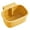 Yellow, variant on Space Saving Press Type Sink Basket Wall Mounted Rustproof ABS Stainless Steel