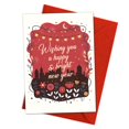 thumbnail image 1 of Tarjeta de felicitación Podagree Happy New Year 2026, diseño colorido, 1 of 7