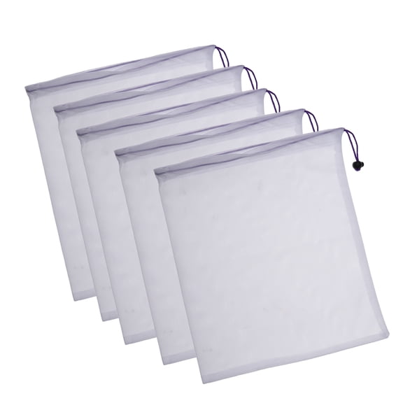 DECORNIJIA WHAMVOX 5pcs Reusable Mesh Bags for Grocery Shopping