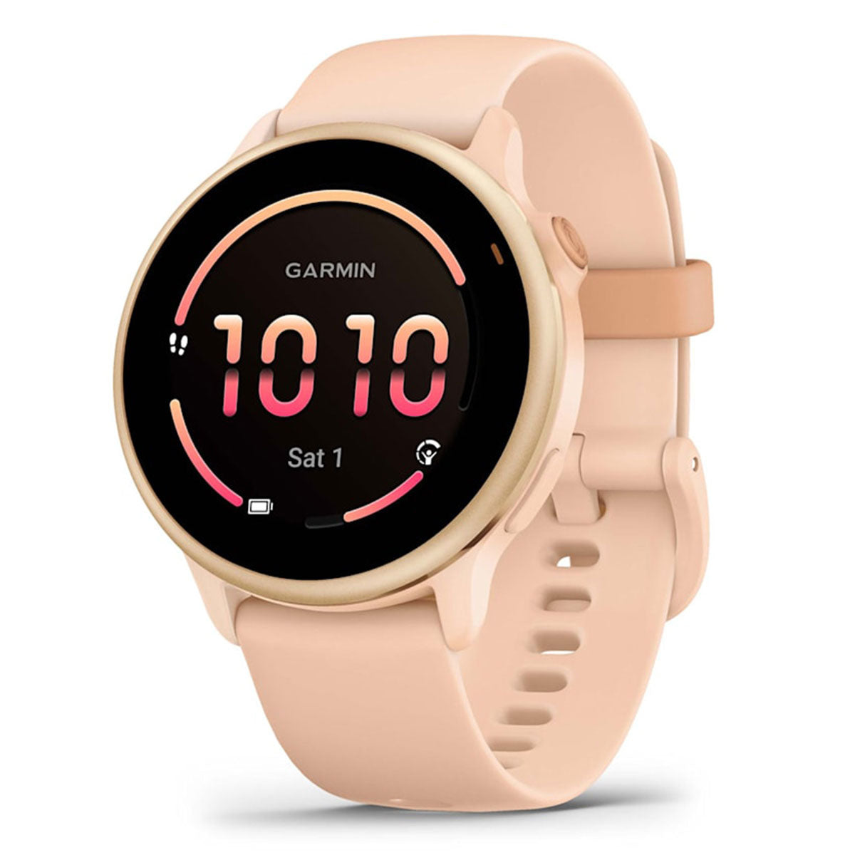 Garmin vivoactive 6 (Metallic Pink Dawn) Fitness GPS Smartwatch Bundle with PlayBetter Screen Protectors & Portable Charger