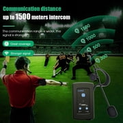 GoRef Full Duplex Bluetooth Football Soccer Referee Intercom Headset Kit 4 Pack
