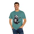 thumbnail image 4 of Cat Playing Guitar Comfort Colors Unisex T-Shirt, 4 of 4