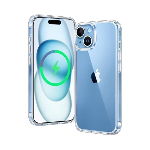 Eryueer for iPhone 15 Plus Case: Clear Phone Cases Slim Anti Yellowing Military Grade Drop Protection Rugged Shockproof Protective Transparent Cell Phone Cover