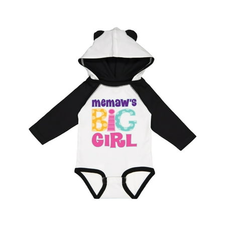 

Inktastic Memaw Big Girl Gift Baby Girl Long Sleeve Bodysuit