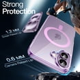 thumbnail image 5 of JETech Magnetic Case for iPhone New 6.3-Inch Compatible with MagSafe, Shockproof Phone Bumper Cover, Anti-Scratch Clear Back (Purple), 5 of 5
