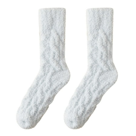 

Qufokar Mid Calf Socks Women Pack Womens High Socks Women Coral Fleece Socks In Autumn And Winter Plus Fleece Thickening Warm Stockings