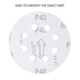thumbnail image 4 of 5-inch 8-hole Hook And Loop Sanding Discs 70pcs, 40/80/120/240/320/600/800 Assorted Grits Sandpaper - Pack Of 70-sfygv, 4 of 5