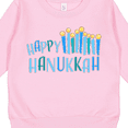 thumbnail image 3 of Inktastic Happy Hanukkah with Candles Toddler Sweatshirt, 3 of 4