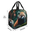 thumbnail image 2 of Pofeuu Forest Plant Raccoon Print Lunch Bag Lunch Box Large Capacity Insulated Lunch Bag for Adult, Leakproof Reusable Lunch Tote Bags for Work, 2 of 5