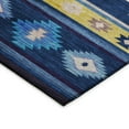 thumbnail image 4 of Addison Rugs Indoor/ Outdoor Sonora Global Traditional Washable Rug 2'3" x 7'6" - Blue, 4 of 5