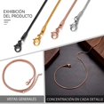 thumbnail image 4 of Serpiente de Cadena Mujer Redondo Collar Delgado Acero Inoxidable Gargantilla para Mujer y Hombre, 4 of 4