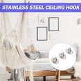 thumbnail image 4 of MasteelfCA 6pcs Projector Screen Hanger Ceiling Hanging Hook Household Top-mounted Hook, 4 of 7