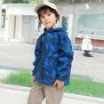 thumbnail image 3 of Gibobby Chamarra de invierno para bebé niñoChaqueta de al libre para niño y niña, chaqueta cortavientos con capucha, cálida, resistente al viento, montañ(Azul, 4-5 Años), 3 of 5