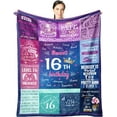 thumbnail image 1 of LHSHID 18th Birthday Gifts for Girls 18th Birthday Decorations for Girl Blanket Gifts for Daughter Bestie Sister 18th Birthday Gift Ideas 18th Bday Decor 40x50in, 1 of 6