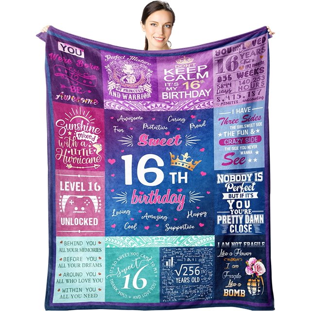 LHSHID 18th Birthday Gifts for Girls 18th Birthday Decorations for Girl Blanket Gifts for Daughter Bestie Sister 18th Birthday Gift Ideas 18th Bday Decor 40x50in