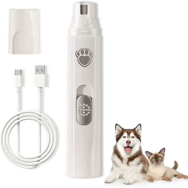 Dog Nail Grinder 2 speed Usb Electric Pet Nail Trimmer For Dogs Professional Quiet Cordless Nail Clipper For Grooming