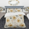 thumbnail image 2 of Designart "Carnation Cosmos III" White Floral Bedding Covert Set - Cottage Bed Set With 2 Shams, 2 of 5