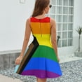 thumbnail image 6 of Flag of Progressive Pride Sundress Sleeveless Dress Summer Women Clothes Dress for Women Dresses, 6 of 7