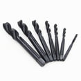 thumbnail image 1 of Mr Drill 7-Piece Nitrided Spiral Flute Tap Set, HSS 6542 Material, M3-M12 Sizes, Lightweight 0.11kg Design, Efficient Chip Removal for Precise Threading Tasks, Durable Industrial-Grade Thread Cutting, 1 of 2