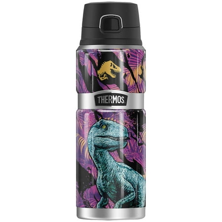

Jurassic World Neon Jungle Velociraptor THERMOS STAINLESS KING Stainless Steel Drink Bottle Vacuum insulated & Double Wall 24oz