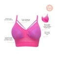 thumbnail image 5 of PARFAIT Women's Mia Dot Wire-Free Bralette Bright Pink - 34D, 5 of 6
