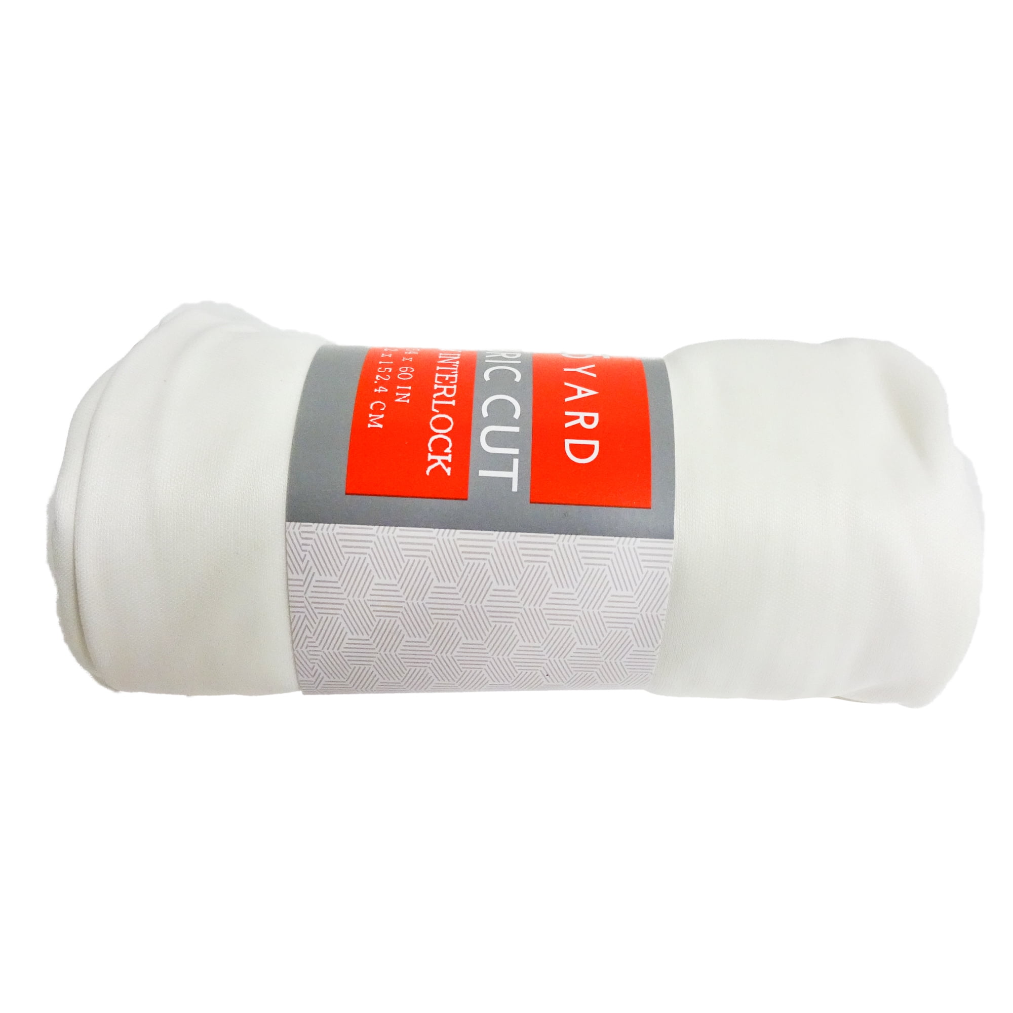 Shason Textile presents Poly Knit Interlock 1.5 Yard Precut Fabric, White