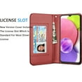 thumbnail image 5 of Galaxy A03s Case, Samsung A03s Wallet Case, Samsung Galaxy A03s PU Leather Case, Tekcoo Luxury Cash Credit Card Slots Holder Carrying Folio Flip Cover Kickstand & Hand Strap, 5 of 6
