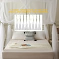 thumbnail image 2 of VISATOR Mosquito Net Bed Canopy, 4 Corner Post Canopy Bed Curtains with 4 Hanging Hooks, 30ft Tether and 4 Tassel Hanging Pendants for Full/Queen/King Size, 2 of 16