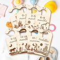thumbnail image 4 of 1Set Wood Baby Closet Size Dividers Baby Clothes Organizers from Newborn to Toddler Camel Pattern 100x180x2.5mm 10pcs/set, 4 of 6