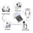 thumbnail image 5 of Dsseng Mini Microphone USB Sans Conducteur Micro pour Ordinateur Portable Équipement d'Enregistrement Appareil Blanc, 5 of 5